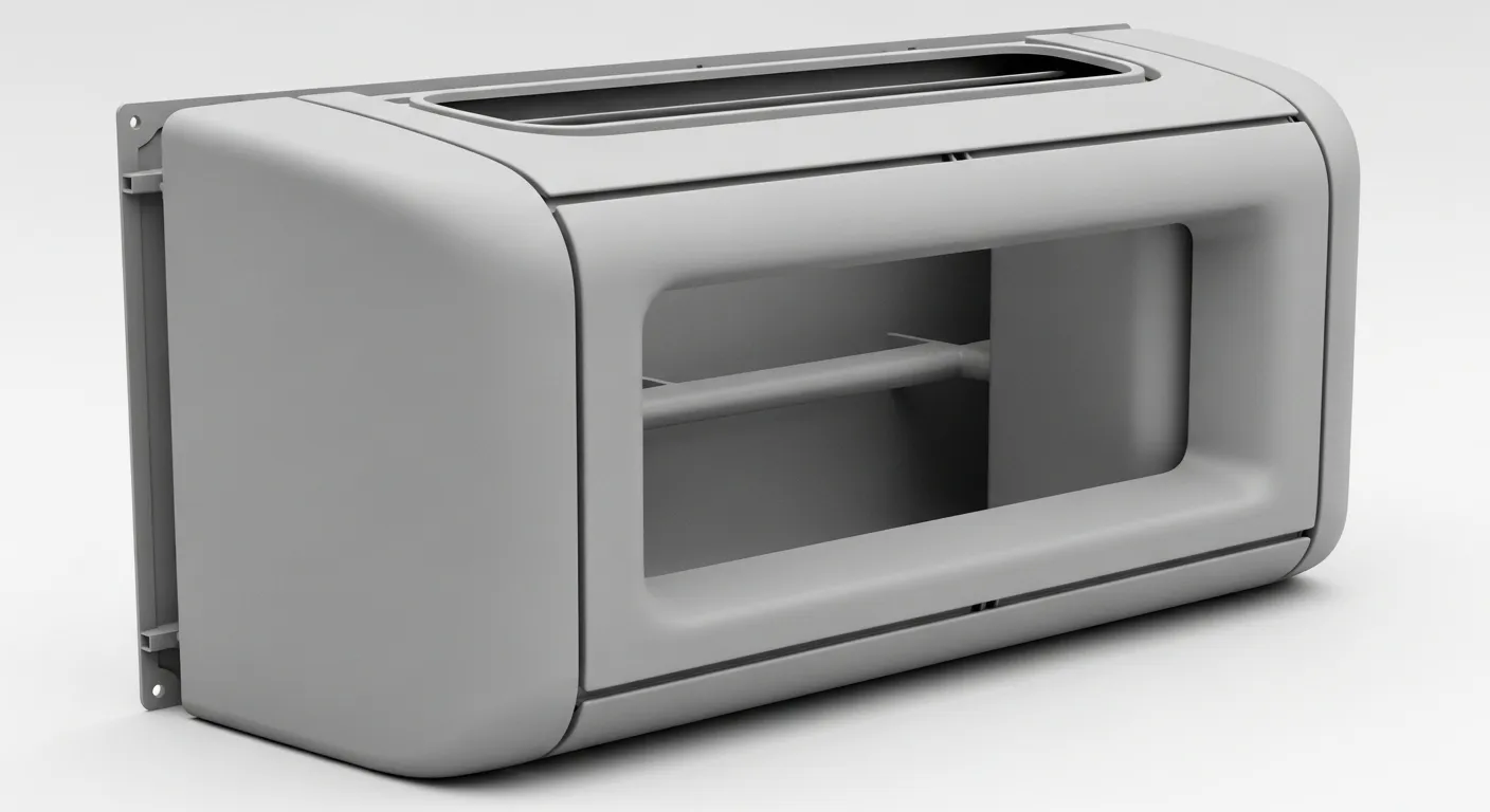 Vacuum formed air handler housing