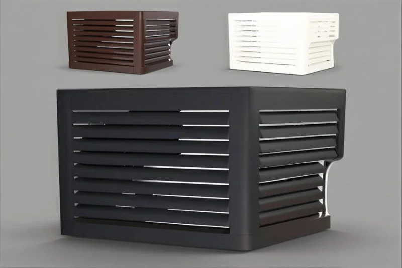 Vacuum forming process for HVAC protective covers