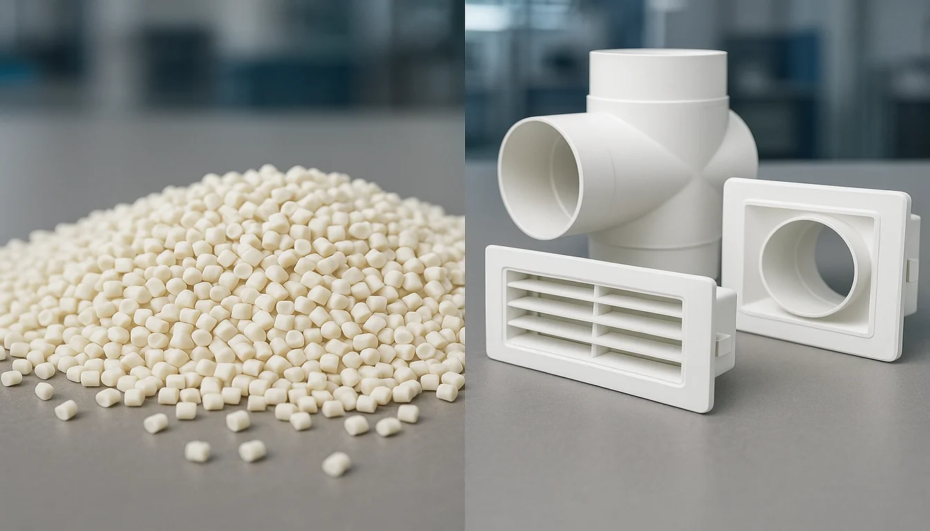ABS pellets and molded parts