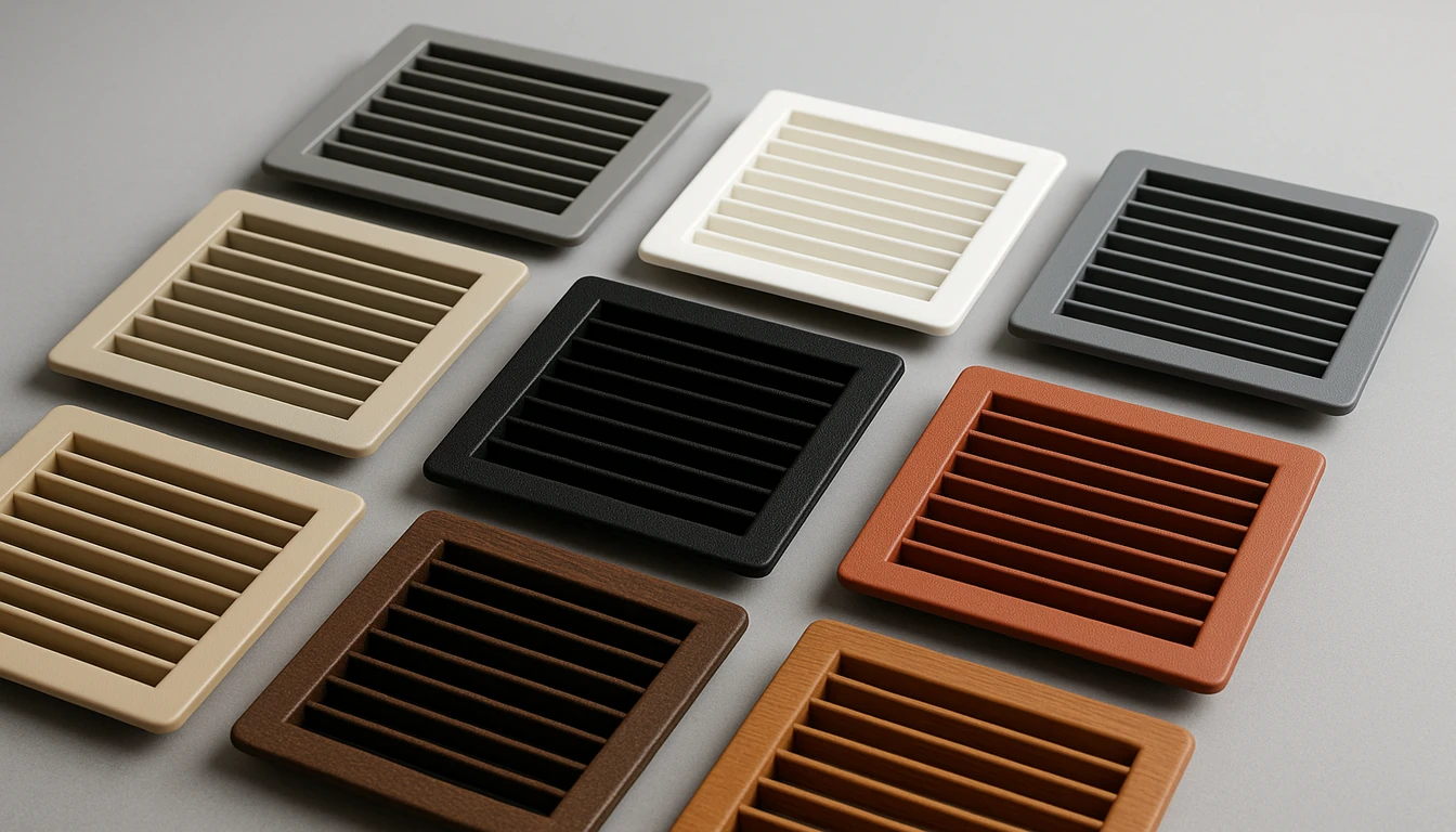 Custom HVAC grille surface finishing and post-processing at HVACore factory