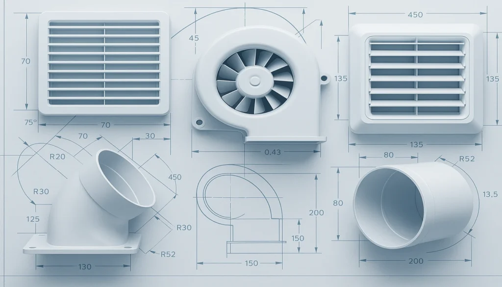 DFM HVAC plastic parts design for manufacturing injection molding guide