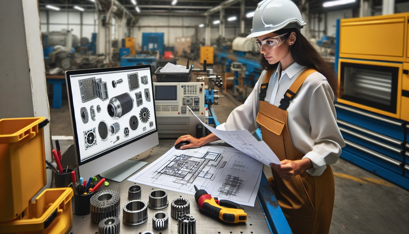HVAC manufacturing engineer reviewing ductless mini split plastic component technical specifications