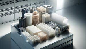 Engineering plastics material samples for HVAC manufacturing