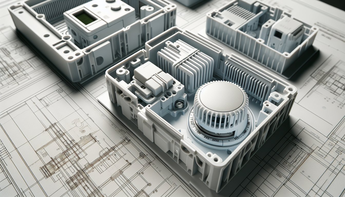 HVAC thermostat housing and electrical enclosures made from engineering-grade polycarbonate