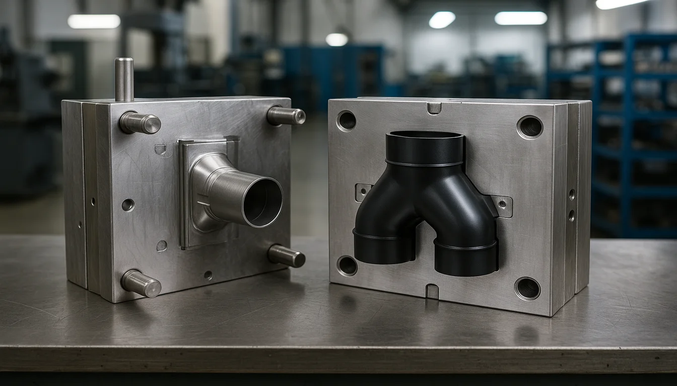 HVAC rapid prototype mold tooling for low volume injection molding programs