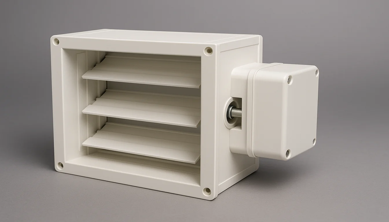 Engineers reviewing ASHRAE related compliance requirements for HVAC plastic components