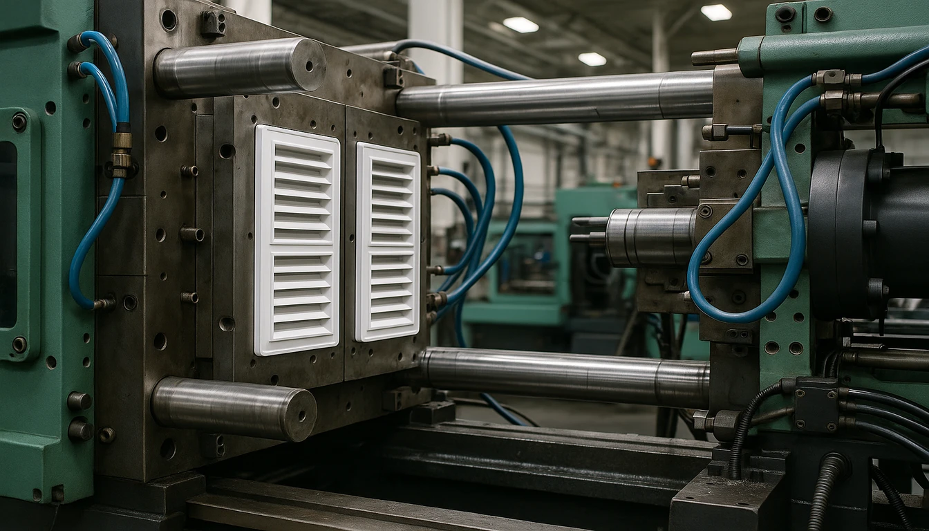 Plastic air vent grille manufacturing process at HVACore